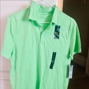 NWT APT. 9 cotton lime green polo shirt